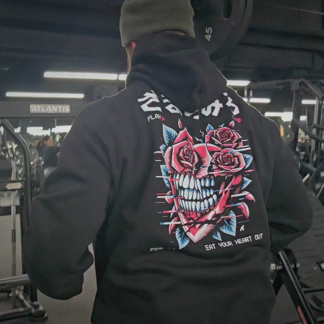 EAT YOUR HEART OUT HOODIE - Premium Streetwear from APEX | Streetwear - Just $80! Shop now at Apex Surf Co.