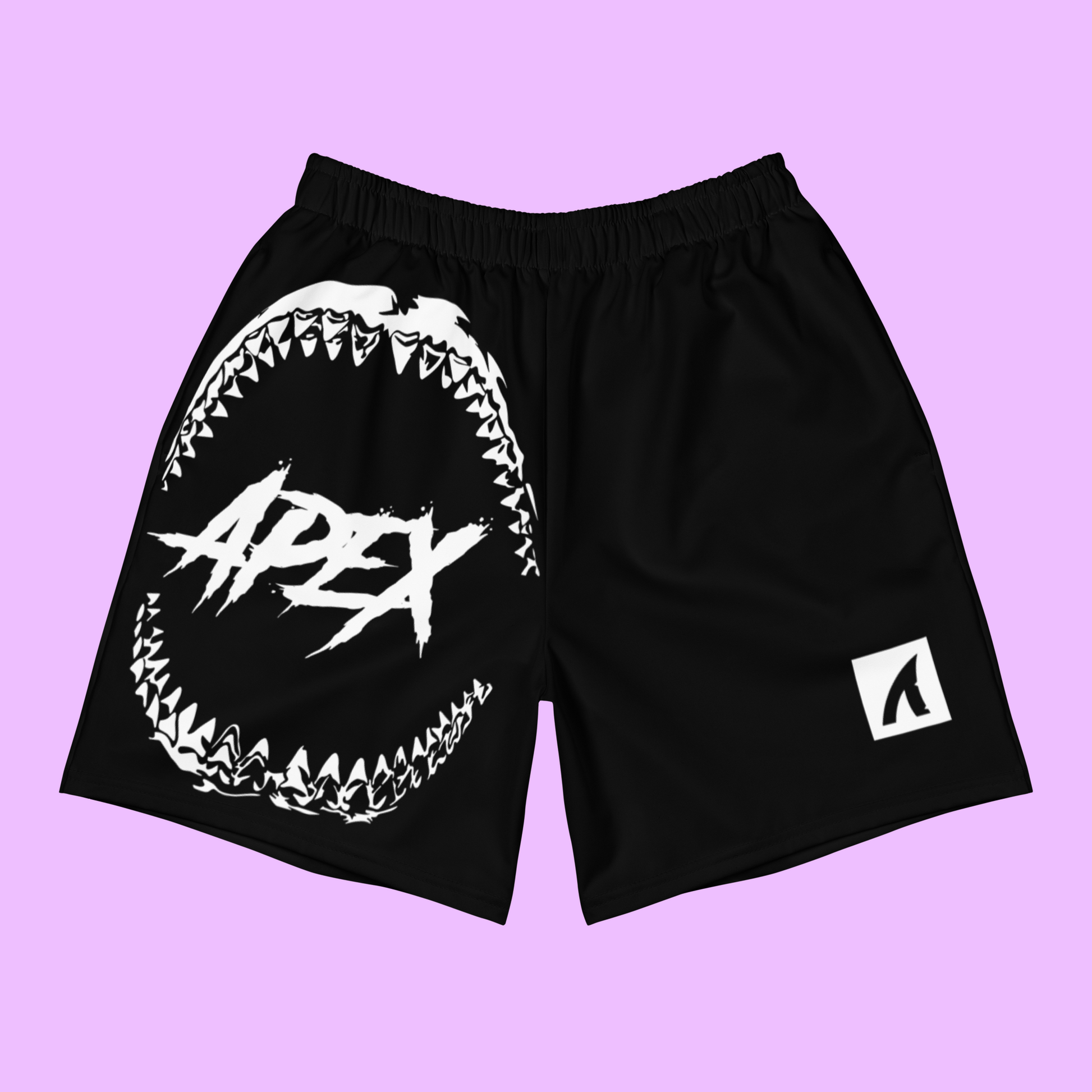 SHARK ATTACK ATHLETIC SHORTS - BLACK - Premium Streetwear from APEX SURF CO | SHARKWEAR - Just $39! Shop now at APEX SURF CO | SHARKWEAR