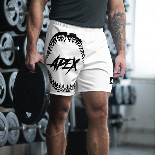 SHARK ATTACK ATHLETIC SHORTS - WHITE - Premium Streetwear from APEX SURF CO | SHARKWEAR - Just $39! Shop now at APEX SURF CO | SHARKWEAR