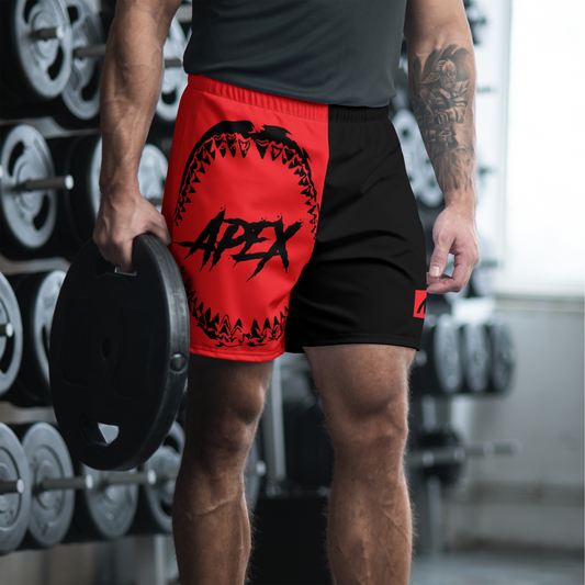 SHARK ATTACK ATHLETIC SHORTS - RED - Premium Streetwear from APEX SURF CO | SHARKWEAR - Just $39! Shop now at APEX SURF CO | SHARKWEAR