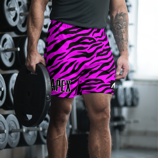TIGER PRINT ATHLETIC SHORTS - HOT PINK - Premium Streetwear from APEX SURF CO | SHARKWEAR - Just $39! Shop now at APEX SURF CO | SHARKWEAR
