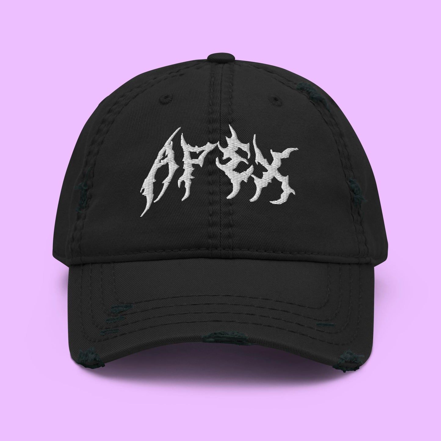 APEX DYSTOPIA DAD HAT - WHITE - Premium Streetwear from APEX | Streetwear - Just $29! Shop now at APEX | Streetwear