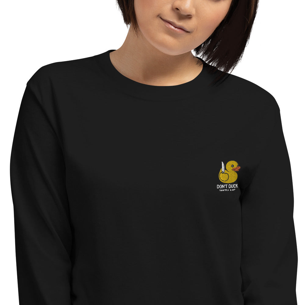 DON'T DUCK WITH ME LONG SLEEVE - Premium Streetwear from APEX USA - Just $32! Shop now at APEX | Clothing Brand