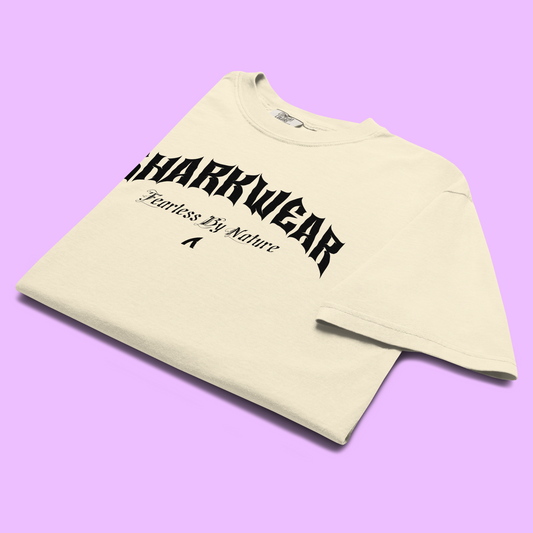 SHARKWEAR CLASSIC TEE - IVORY - Premium Streetwear from APEX SURF CO | SHARKWEAR - Just $34! Shop now at APEX SURF CO | SHARKWEAR