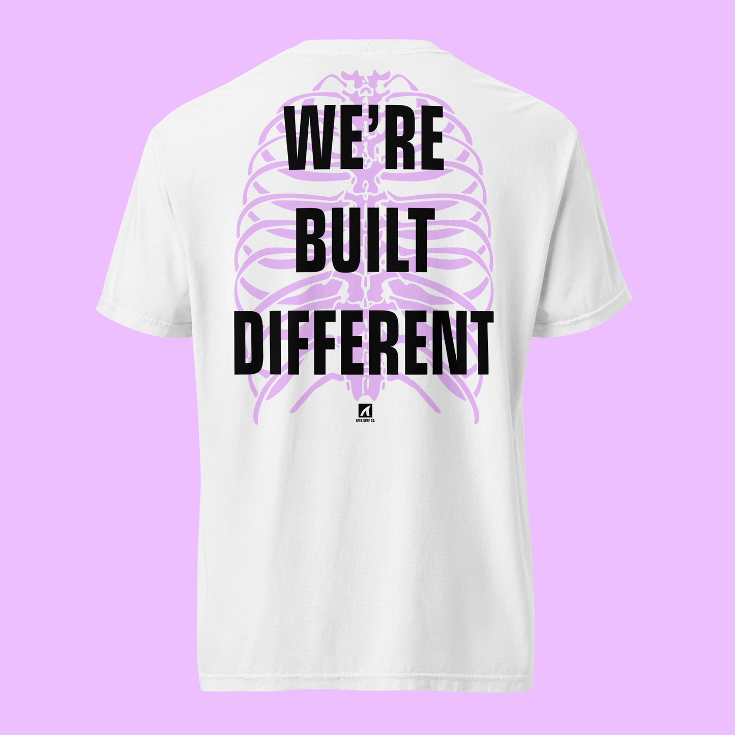 WE'RE BUILT DIFFERENT - WHITE - Premium Streetwear from APEX | Sharkwear - Just $36! Shop now at APEX SURF CO | SHARKWEAR