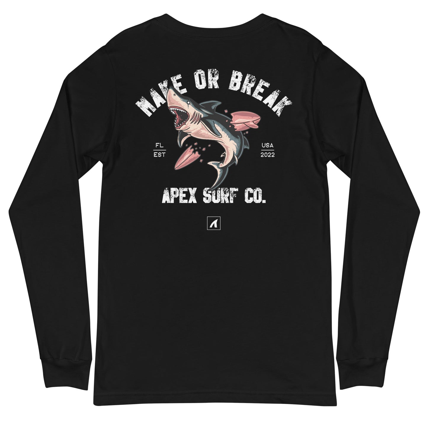 MAKE OR BREAK LONG SLEEVE - BLACK - Premium Streetwear from APEX USA - Just $38! Shop now at APEX | Clothing Brand
