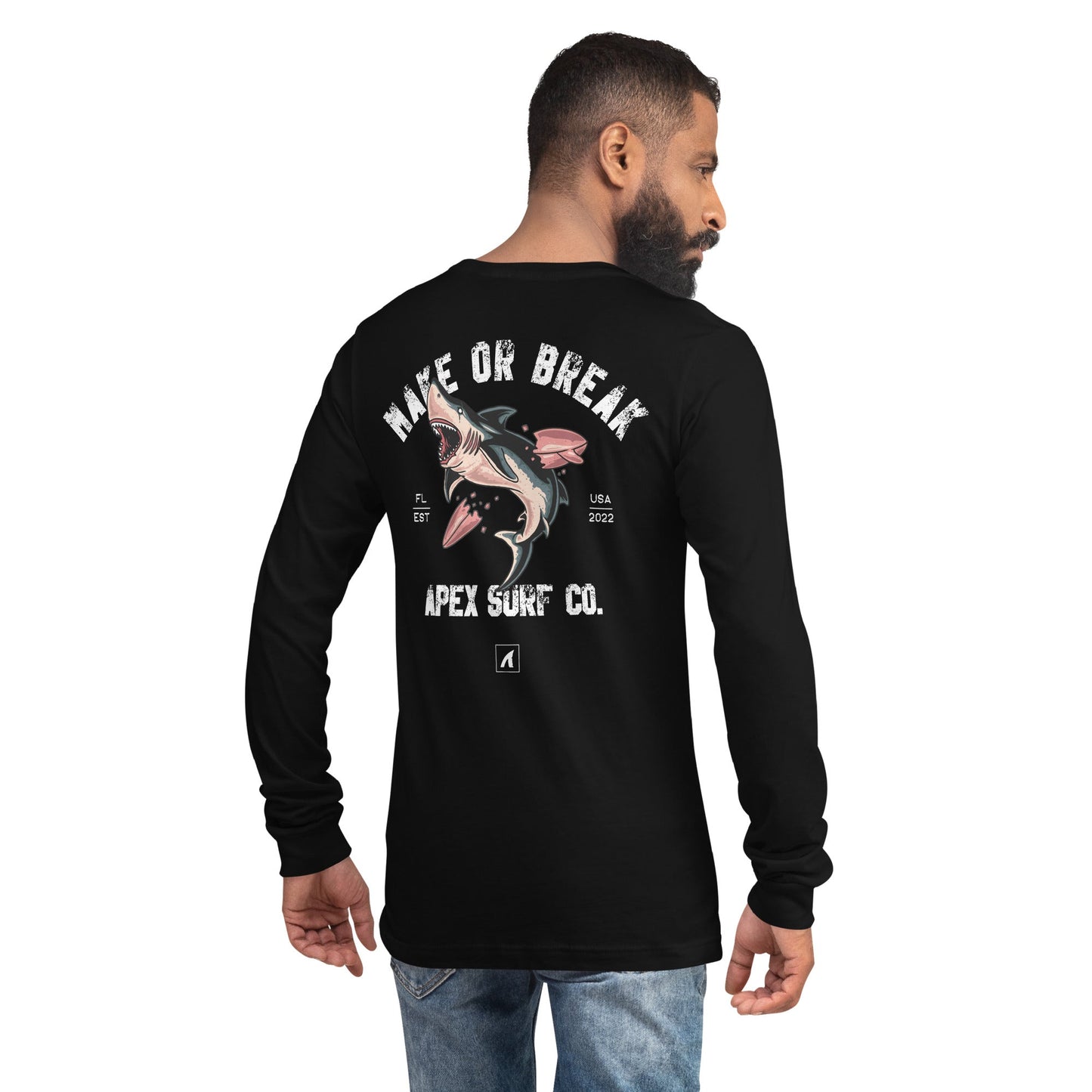 MAKE OR BREAK LONG SLEEVE - BLACK - Premium Streetwear from APEX USA - Just $38! Shop now at APEX | Clothing Brand