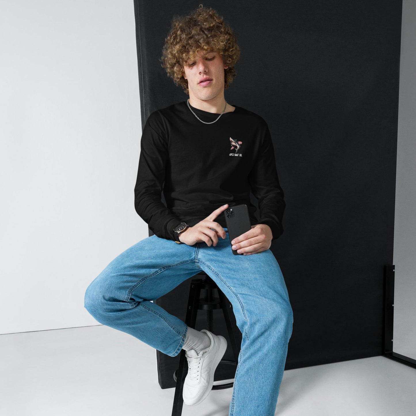 MAKE OR BREAK LONG SLEEVE - BLACK - Premium Streetwear from APEX USA - Just $38! Shop now at APEX | Clothing Brand
