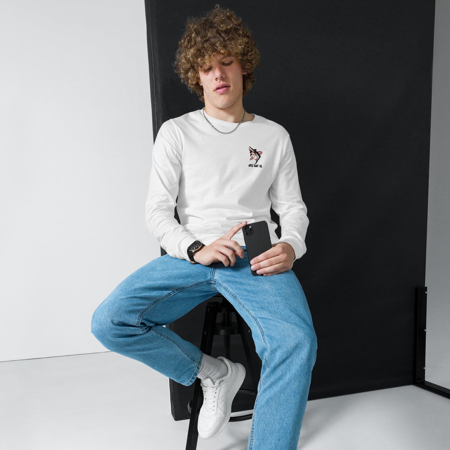 MAKE OR BREAK Long Sleeve - White - Premium Streetwear from APEX USA - Just $38! Shop now at APEX | Clothing Brand