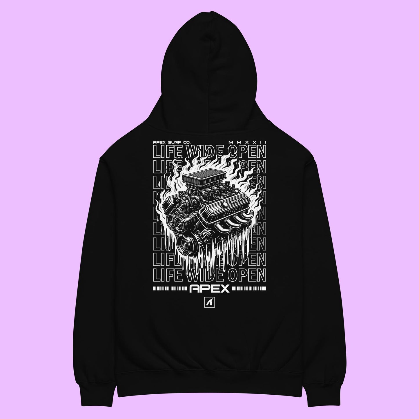 LIFE WIDE OPEN HOODIE - Premium Streetwear from APEX | Streetwear - Just $80! Shop now at Apex Surf Co.