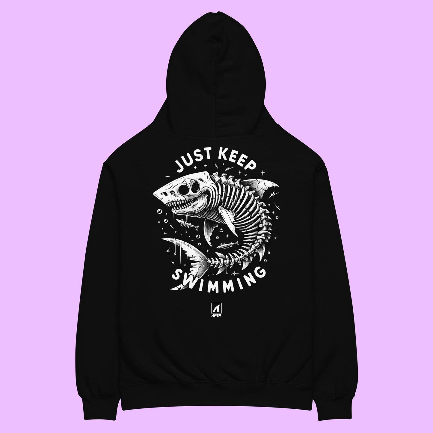JUST KEEP SWIMMING HOODIE - Premium Streetwear from APEX | Streetwear - Just $80! Shop now at Apex Surf Co.