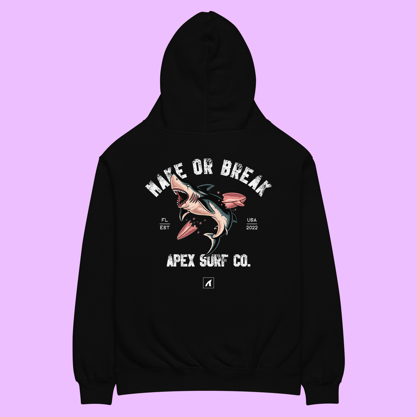 MAKE OR BREAK HOODIE - Premium Streetwear from APEX SURF CO. - Just $65! Shop now at APEX SURF CO | SHARKWEAR