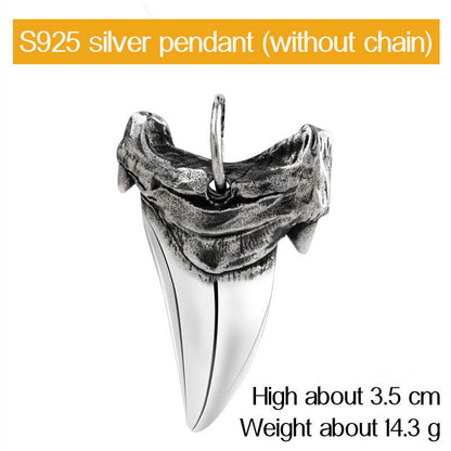 Shark Teeth Necklace - Sterling Silver - Premium Streetwear from APEX USA - Just $69! Shop now at APEX | Clothing Brand