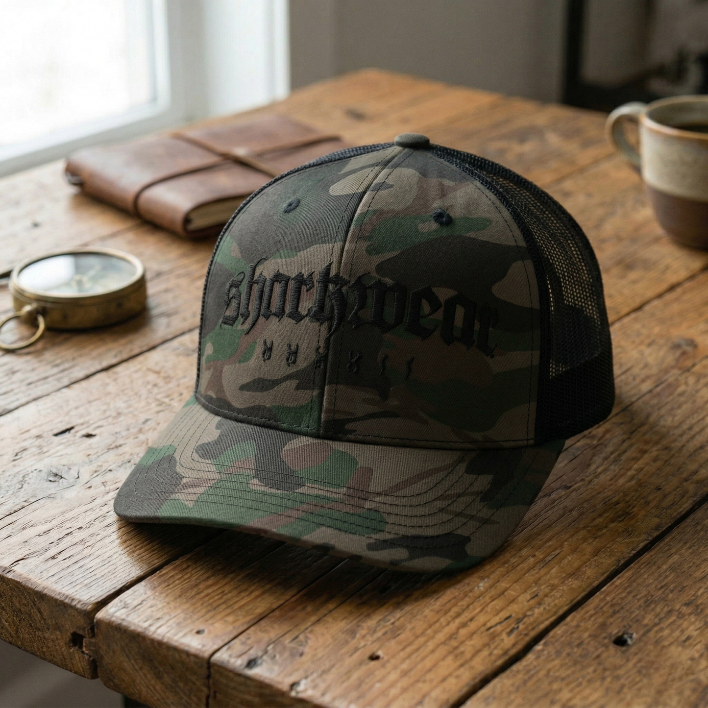 CAMO INCOGNITO TRUCKER HAT - APEX SURF CO | SHARKWEAR