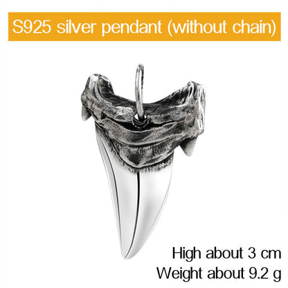 Shark Teeth Necklace - Sterling Silver - Premium Streetwear from APEX USA - Just $69! Shop now at APEX | Clothing Brand