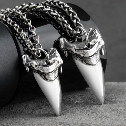 Shark Teeth Necklace - Sterling Silver - Premium Streetwear from APEX USA - Just $69! Shop now at APEX | Clothing Brand