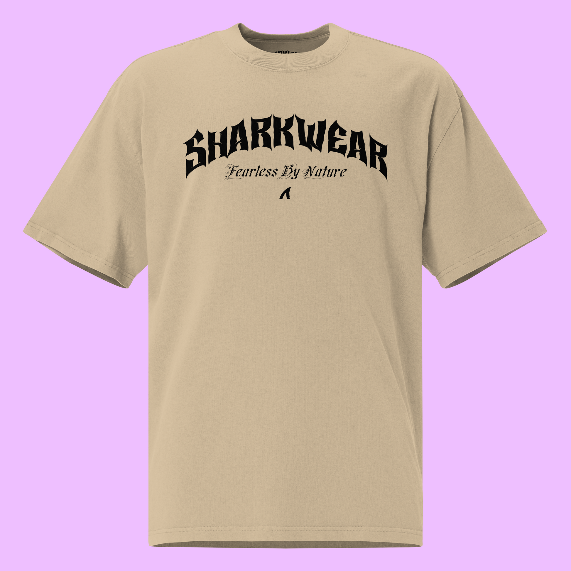 SHARKWEAR OVERSIZED T-SHIRT - KHAKI - Premium Streetwear from APEX SURF CO | SHARKWEAR - Just $40! Shop now at APEX SURF CO | SHARKWEAR