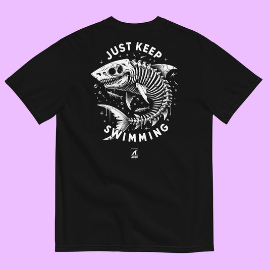 JUST KEEP SWIMMING - GRAPHIC TEE - Premium Streetwear from APEX | Streetwear - Just $36! Shop now at APEX | Streetwear