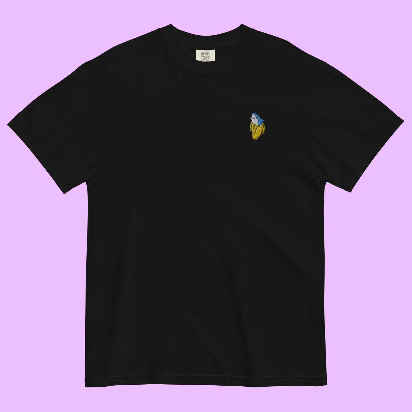 BANANA SHARK - Embroidered Tee - Premium Streetwear from APEX | Streetwear - Just $30! Shop now at APEX | Streetwear