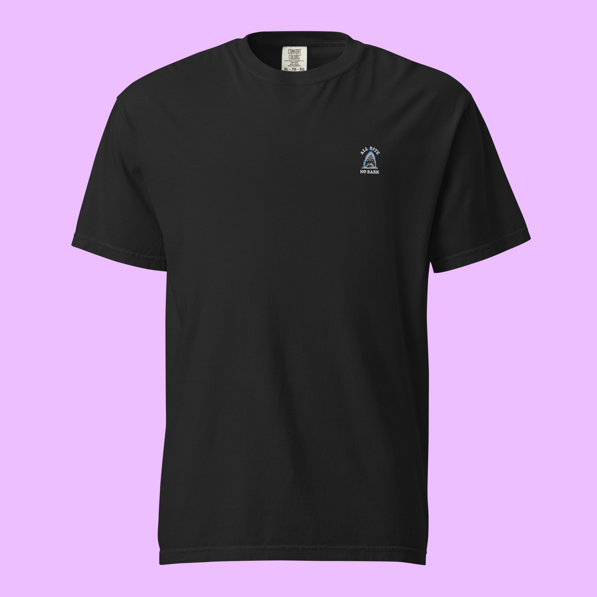 ALL BITE NO BARK - Embroidered Tee - Premium Streetwear from APEX | Streetwear - Just $30! Shop now at Apex Surf Co.