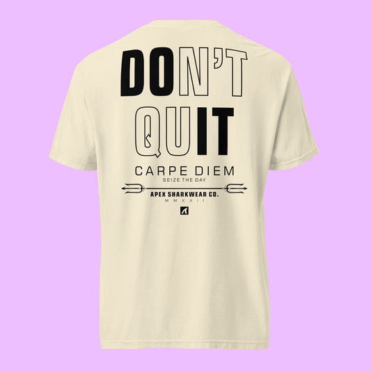 DON'T QUIT / DO IT - IVORY - Premium Streetwear from APEX | Sharkwear - Just $36! Shop now at APEX SURF CO | SHARKWEAR